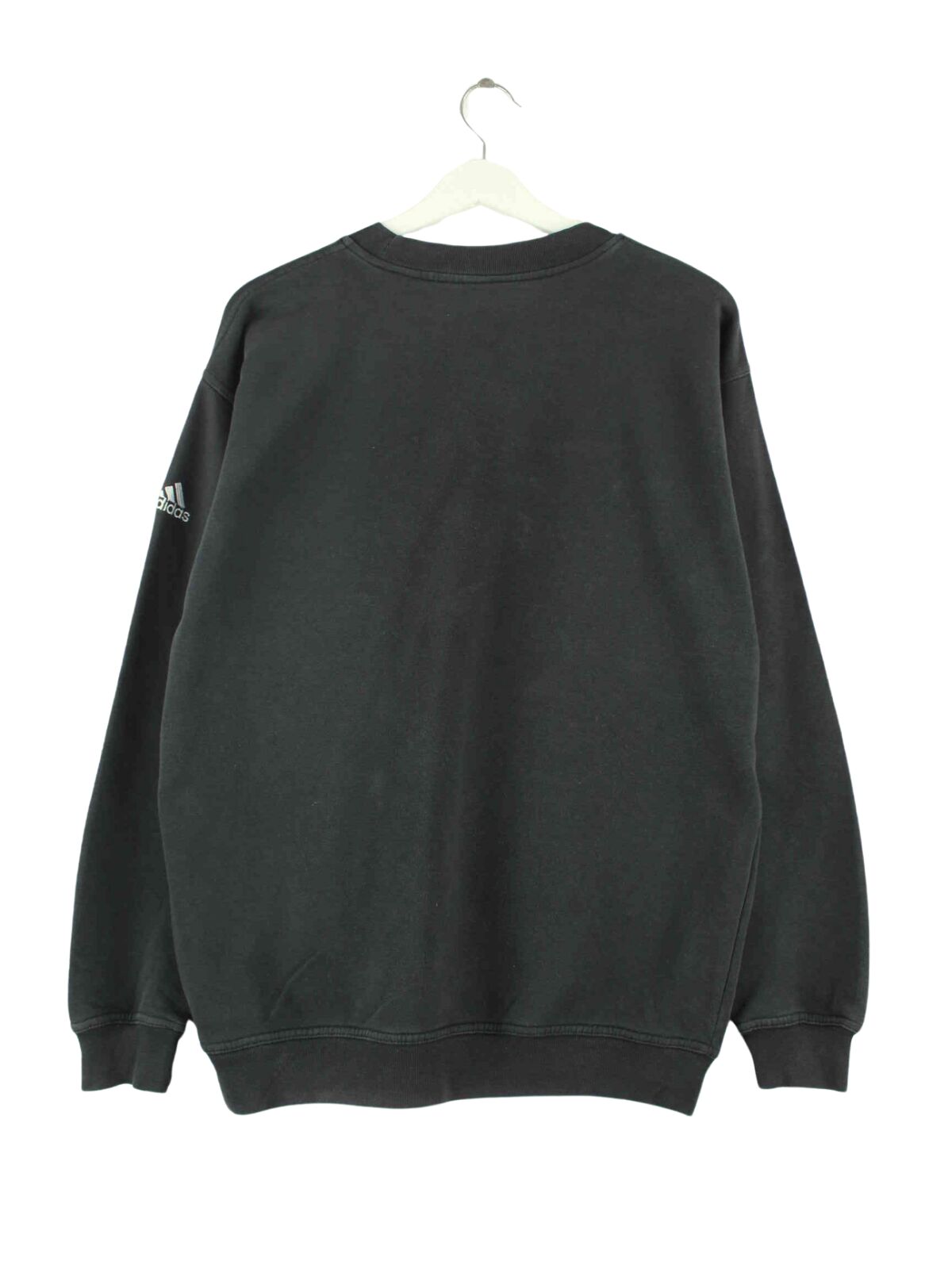 Adidas 90s Vintage Basic Embroidered Sweater Schwarz M (back image)