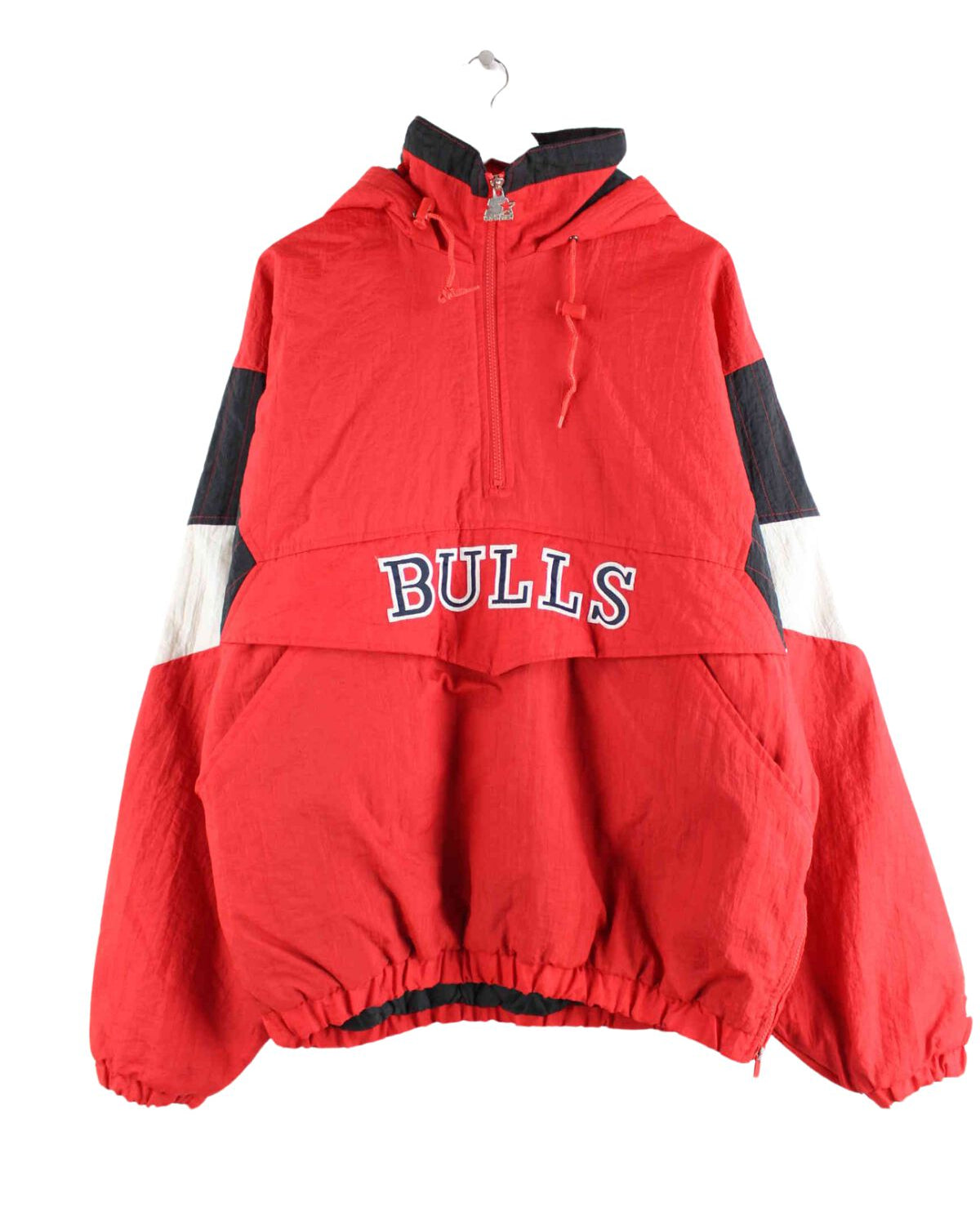 Starter 90s Vintage NBA Chicago Bulls Embroidered Jacke Rot XL (front image)