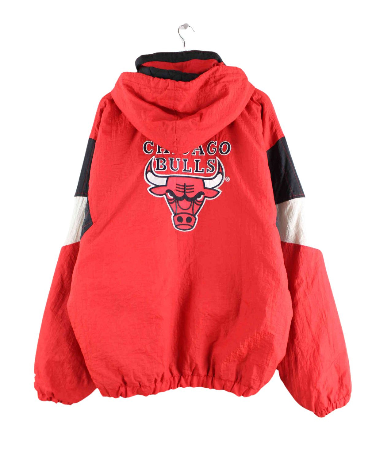 Starter 90s Vintage NBA Chicago Bulls Embroidered Jacke Rot XL (back image)