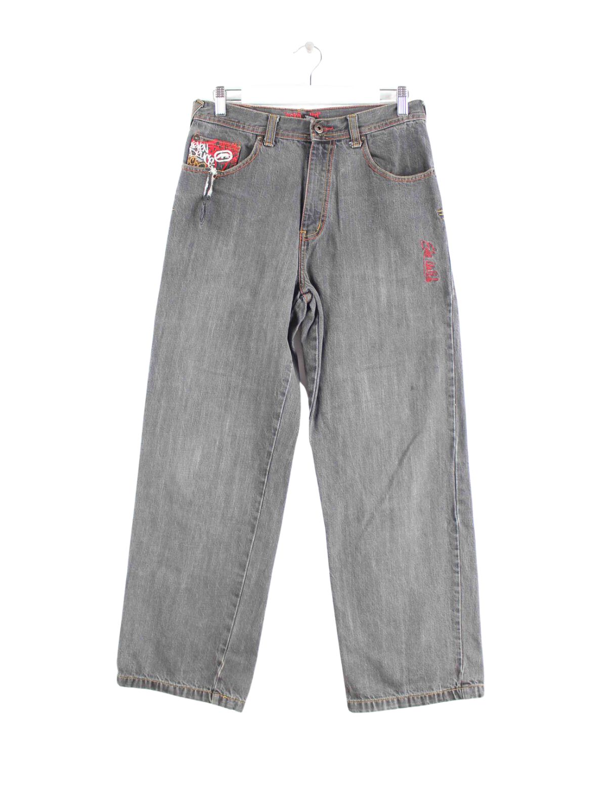 Ecko y2k Embroidered Jeans Grau W28 L30 (front image)