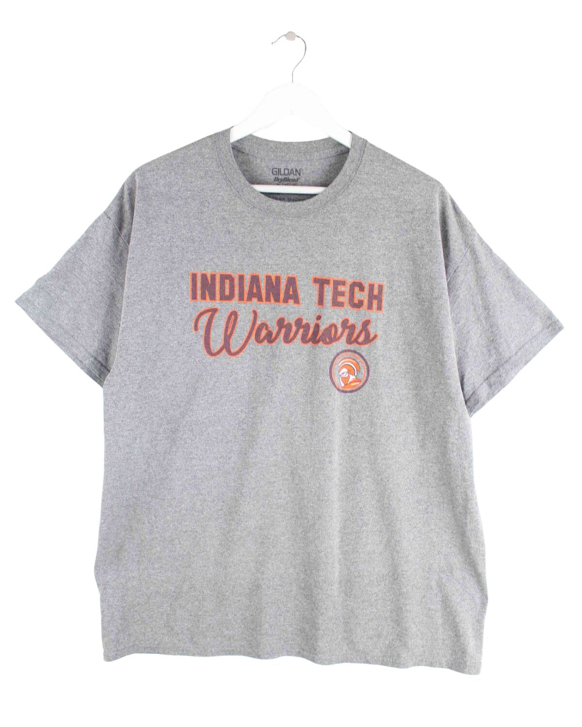 Gildan Indiana Tech Warriors T-Shirt Grau XL (front image)