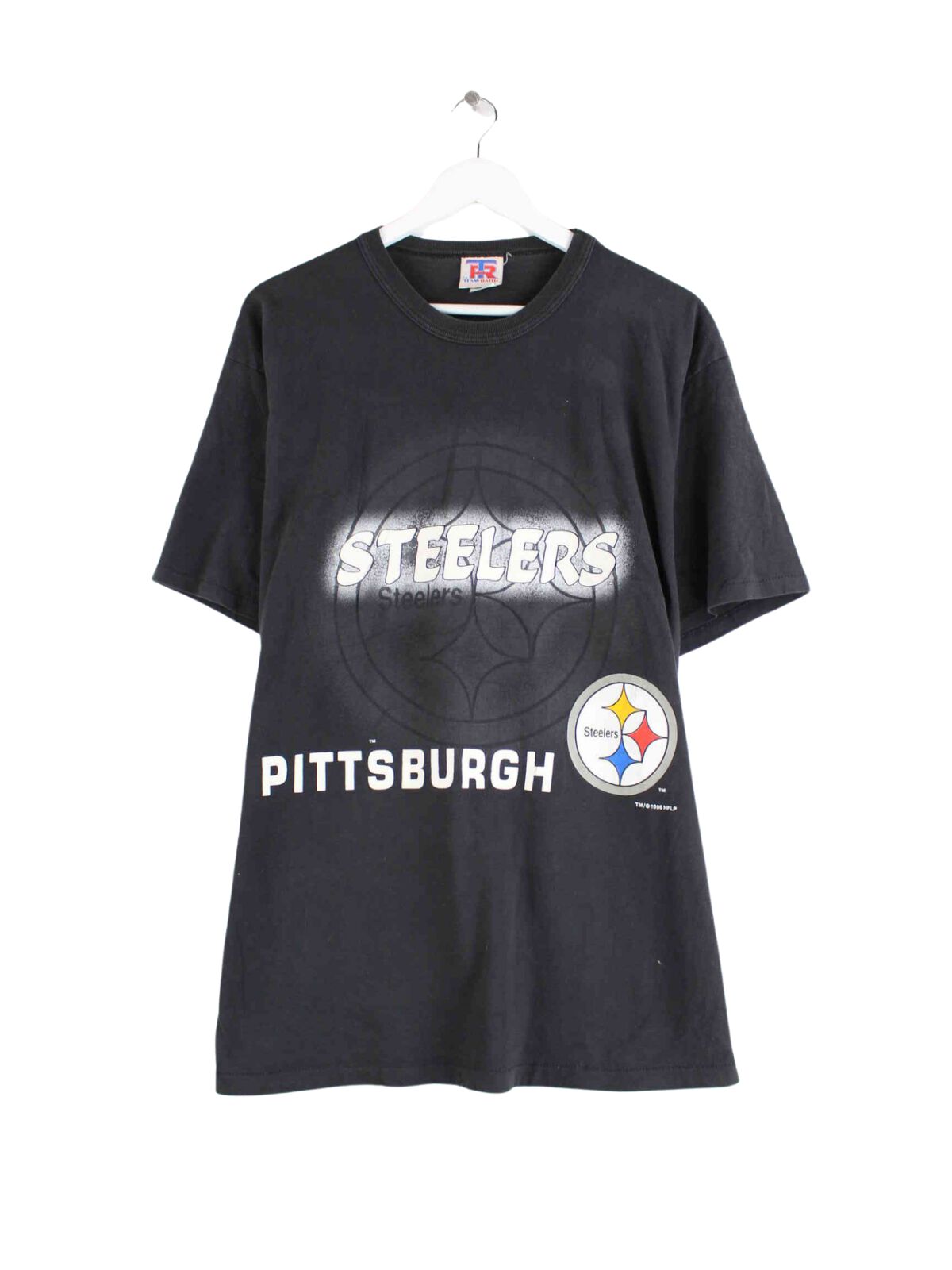 Team Rated 1996 Steelers Print T-Shirt Schwarz L (front image)