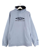 Umbro 90s Vintage Embroidered Hoodie Blau L (front image)