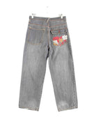 Ecko y2k Embroidered Jeans Grau W28 L30 (back image)