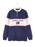 Tommy Hilfiger 00s Embroidered Polo Sweater Blau XL (front image)