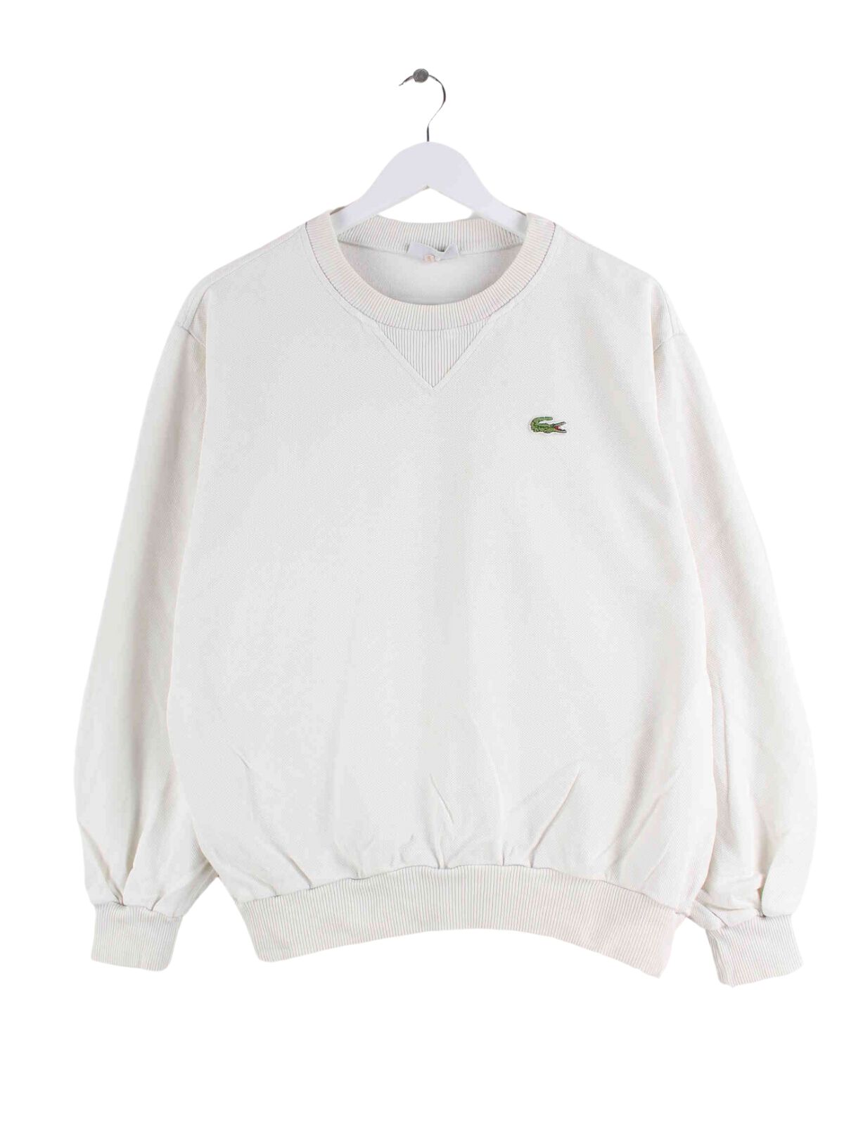 Lacoste 90s Vintage Basic Sweater Beige XS (front image)