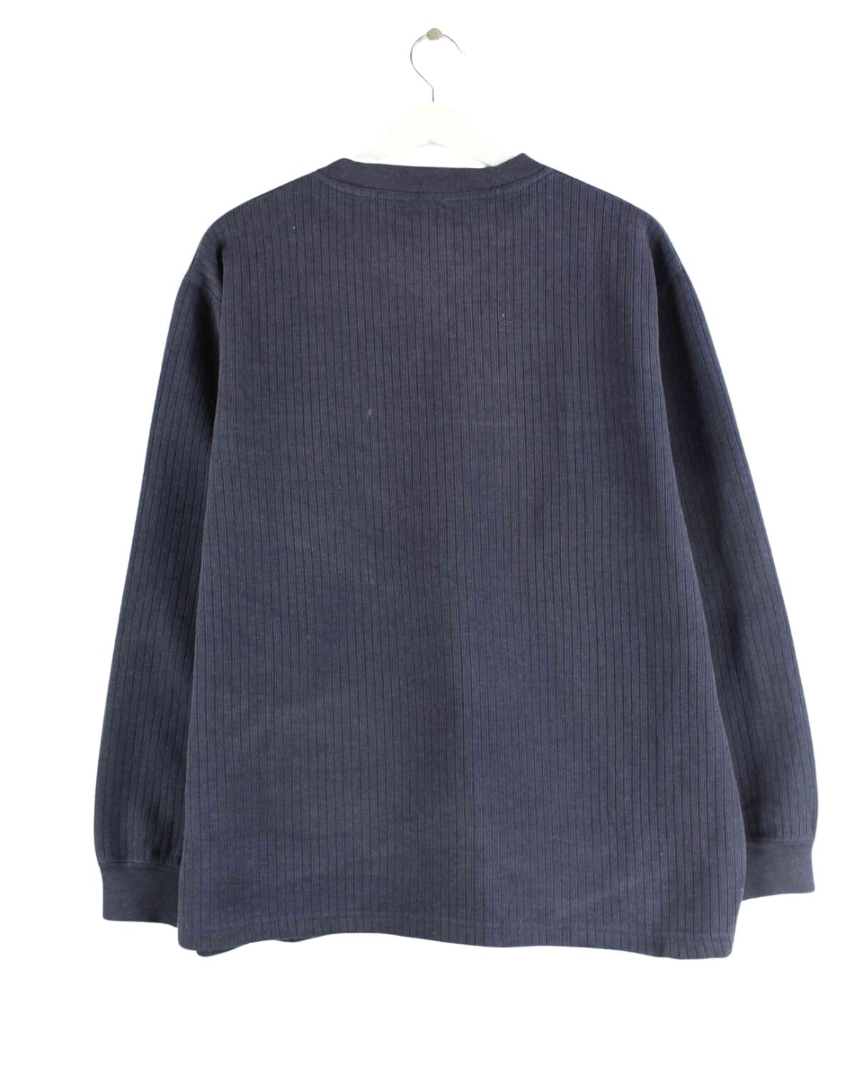 Umbro 90s Vintage Embroidered V-Neck Sweater Blau M (back image)