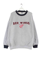 Lee 90s Vintage Detroit Red Wings Embroidered Sweater Grau XXL (front image)