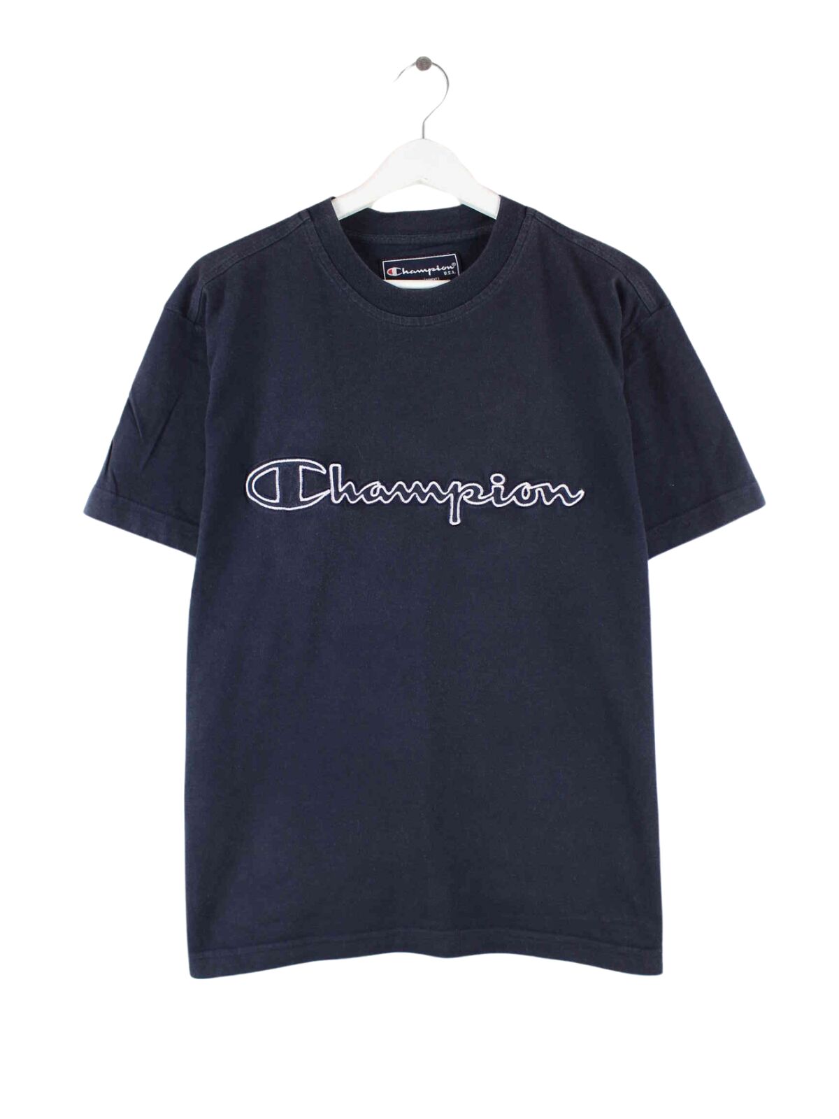 Champion Embroidered T-Shirt Blau S (front image)