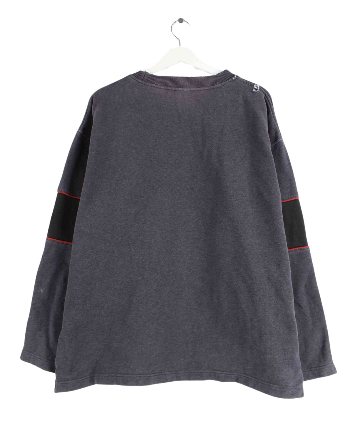 Fila 90s Vintage Embroidered Sweater Grau L (back image)