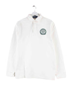 Ralph Lauren 90s Vintage Wimbledon Embroidered Polo Weiß M (front image)