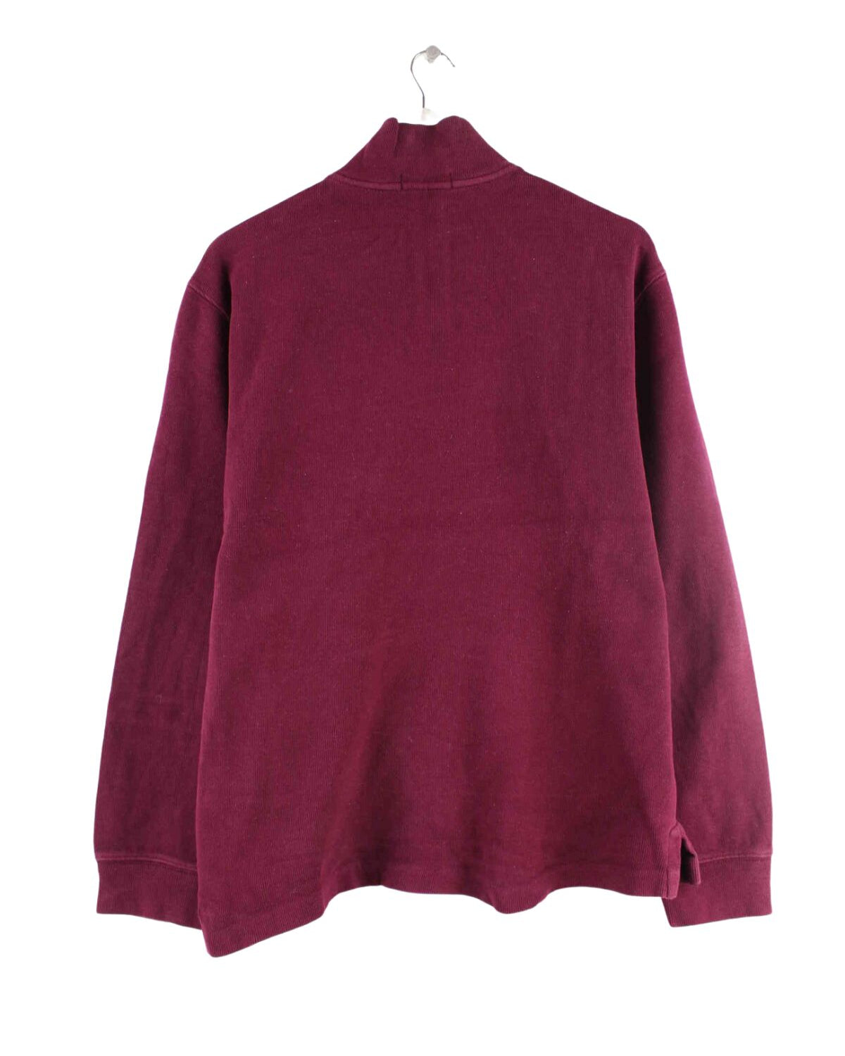 Ralph Lauren Half Zip Sweater Rot L (back image)