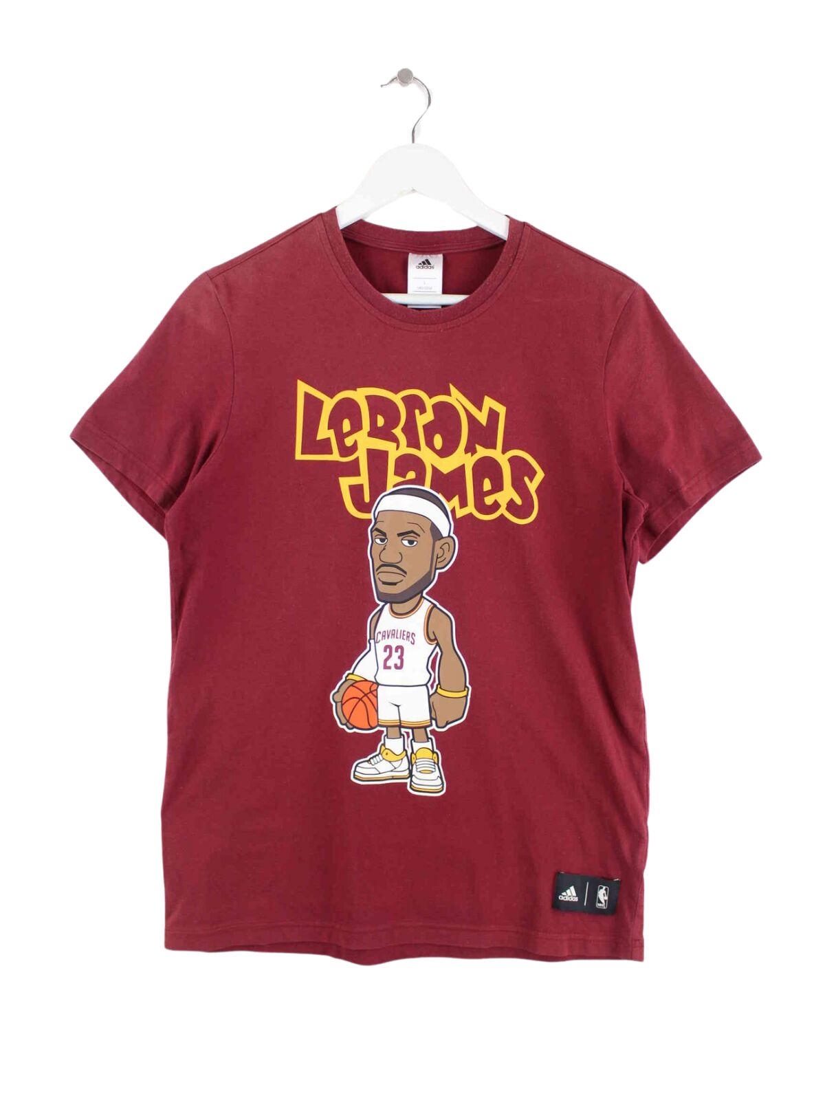 Adidas NBA Cleveland Cavaliers LeBron James T-Shirt Rot L (front image)
