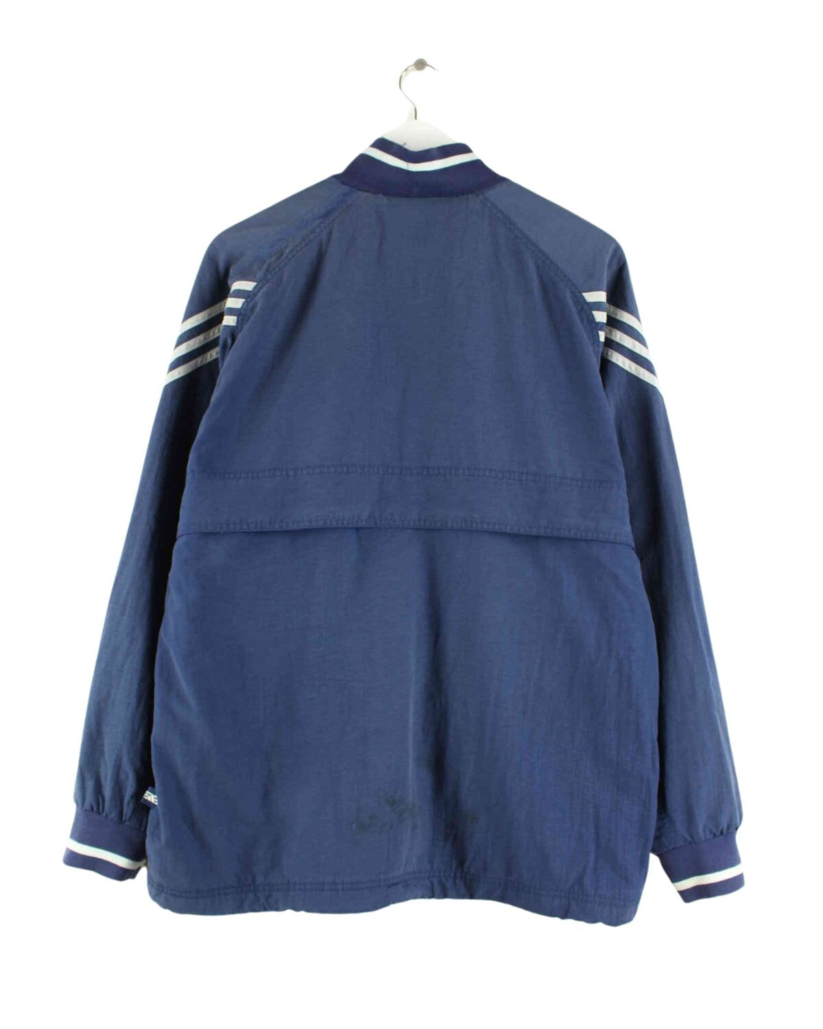 Adidas 90s Vintage 3-Stripes Jacke Blau M (back image)