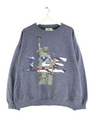 Lee 90s Vintage Print Sweater Blau XL (front image)