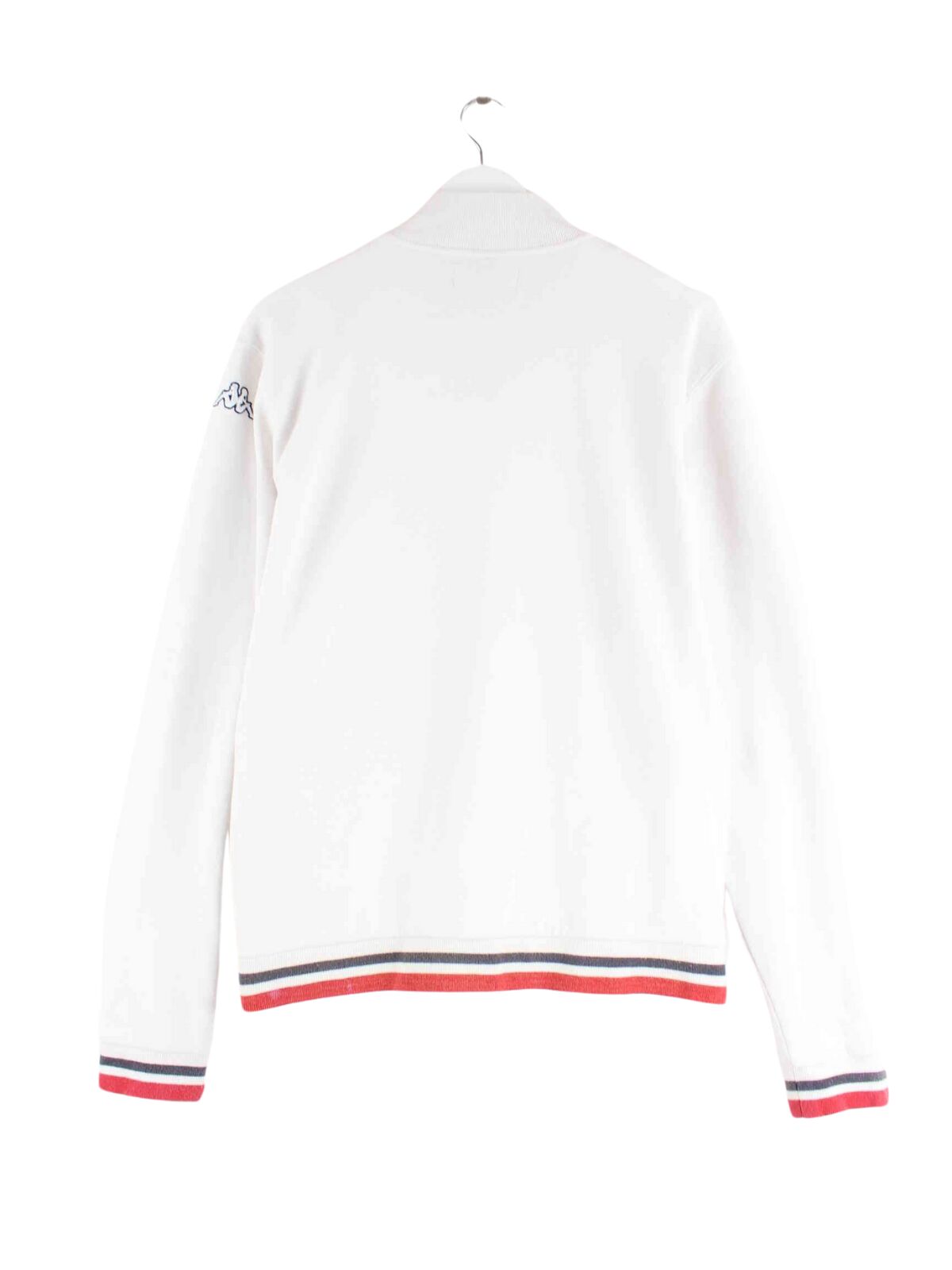 Kappa 00s Embroidered Half Zip Sweater Weiß L (back image)