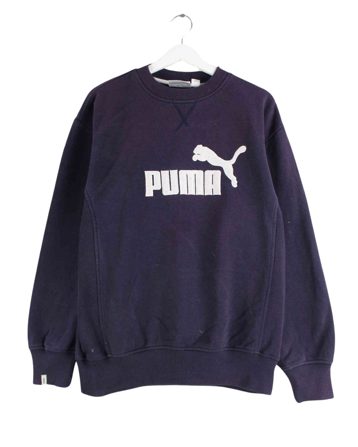 Puma y2k Big Logo Embroidered Sweater Blau S (front image)