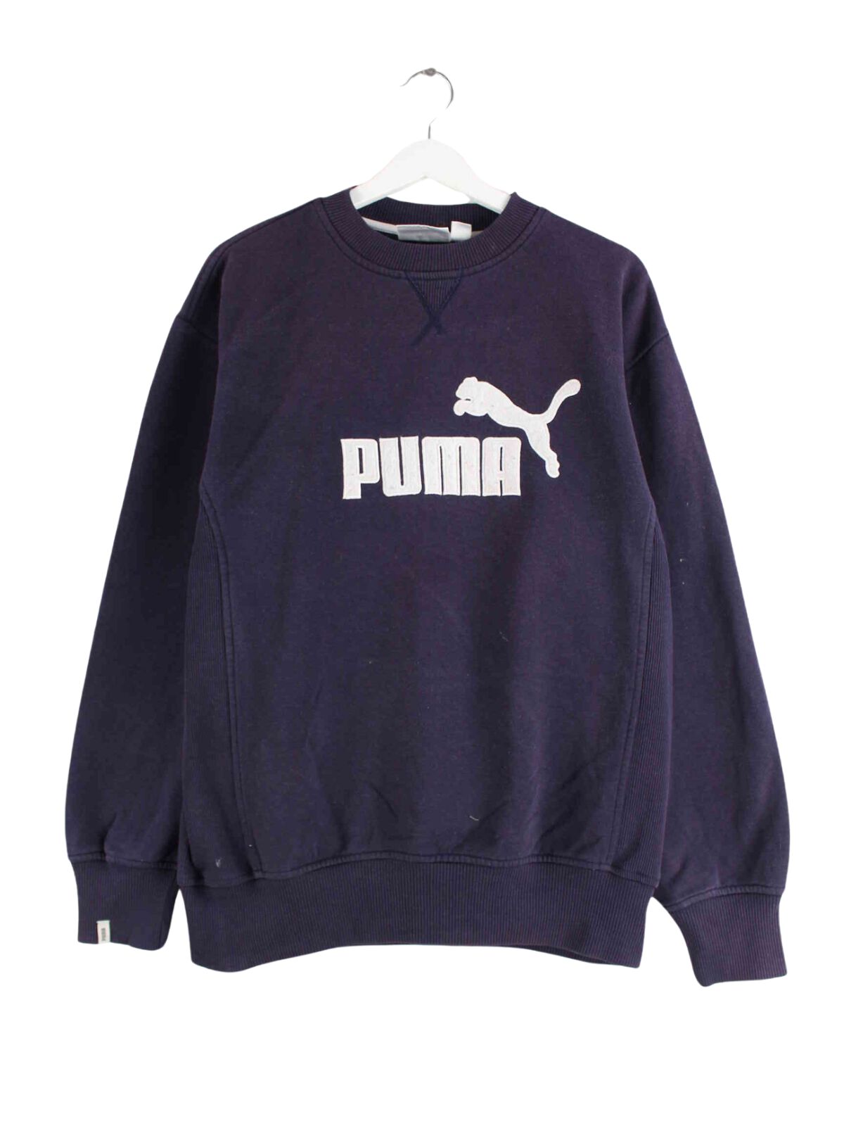 Puma y2k Big Logo Embroidered Sweater Blau S (front image)