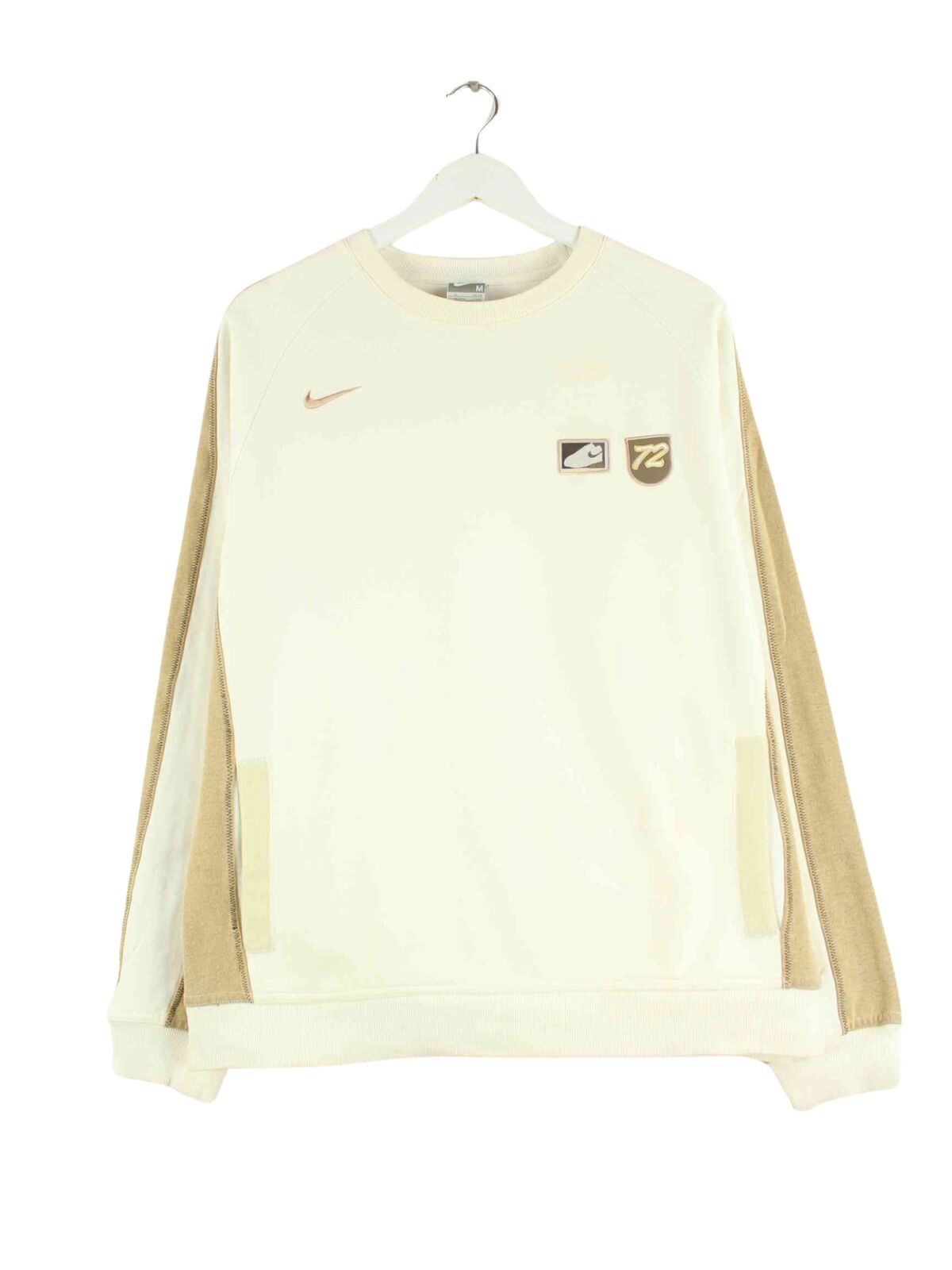 Nike y2k Athle71c Sweater Beige M (front image)