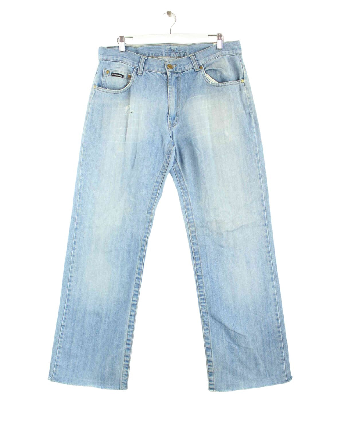 Dolce & Gabbana y2k Embroidered Jeans Blau W34 L32 (front image)