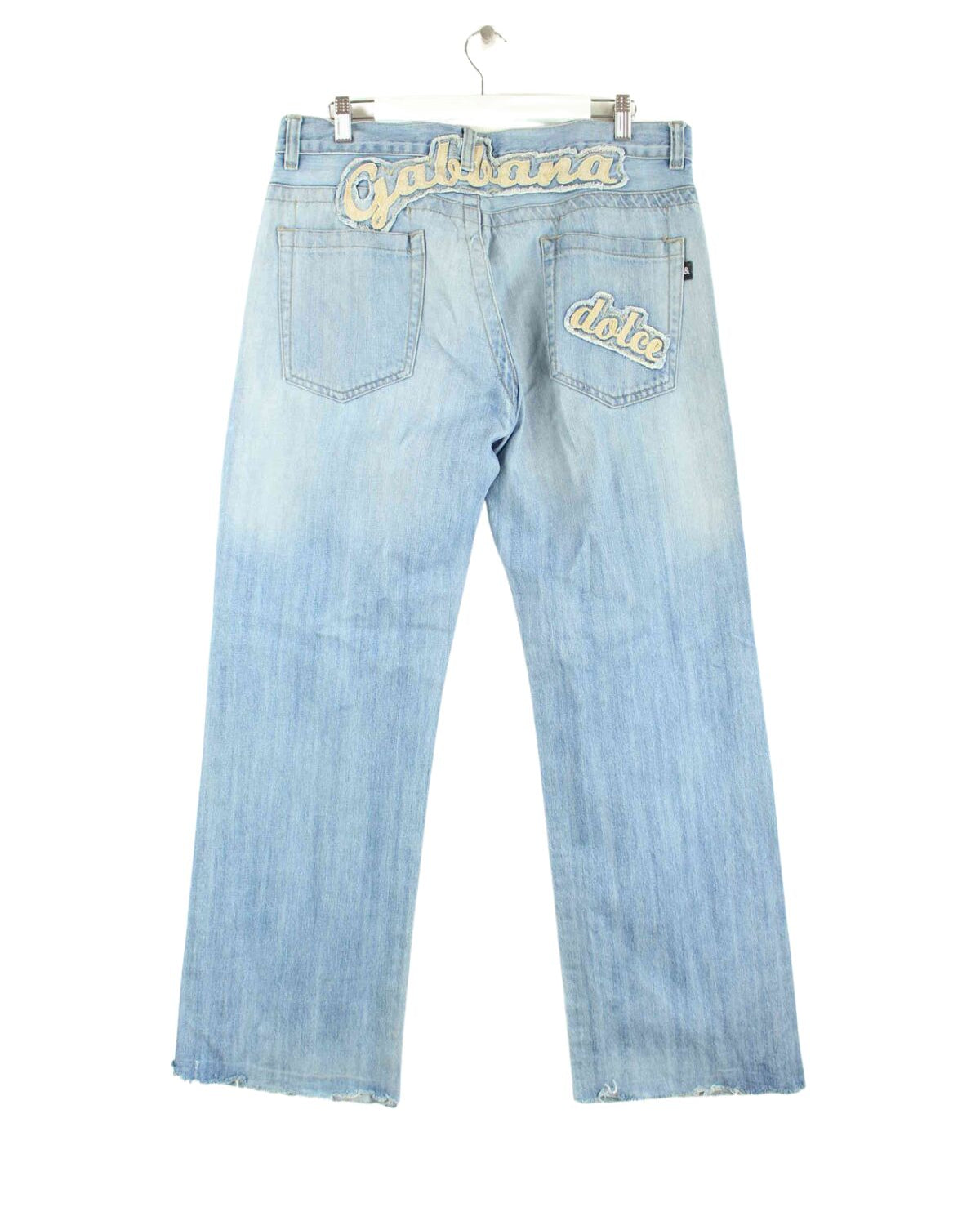 Dolce & Gabbana y2k Embroidered Jeans Blau W34 L32 (back image)