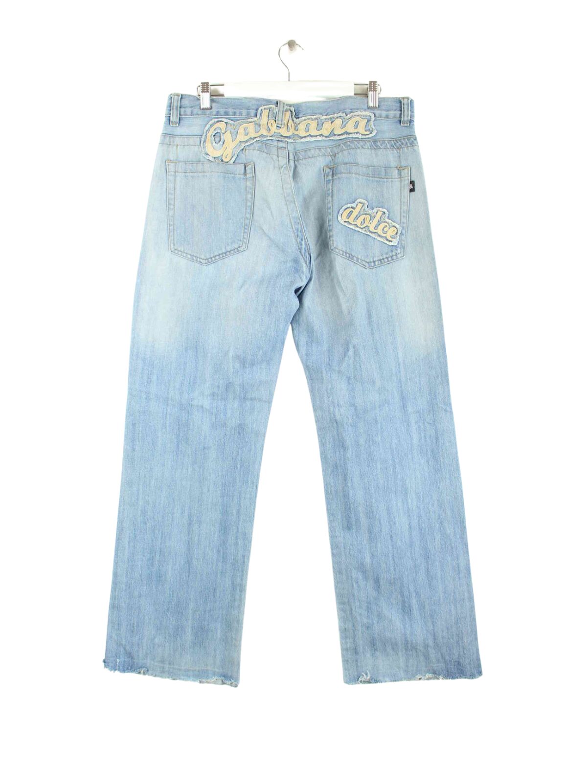 Dolce & Gabbana y2k Embroidered Jeans Blau W34 L32 (back image)