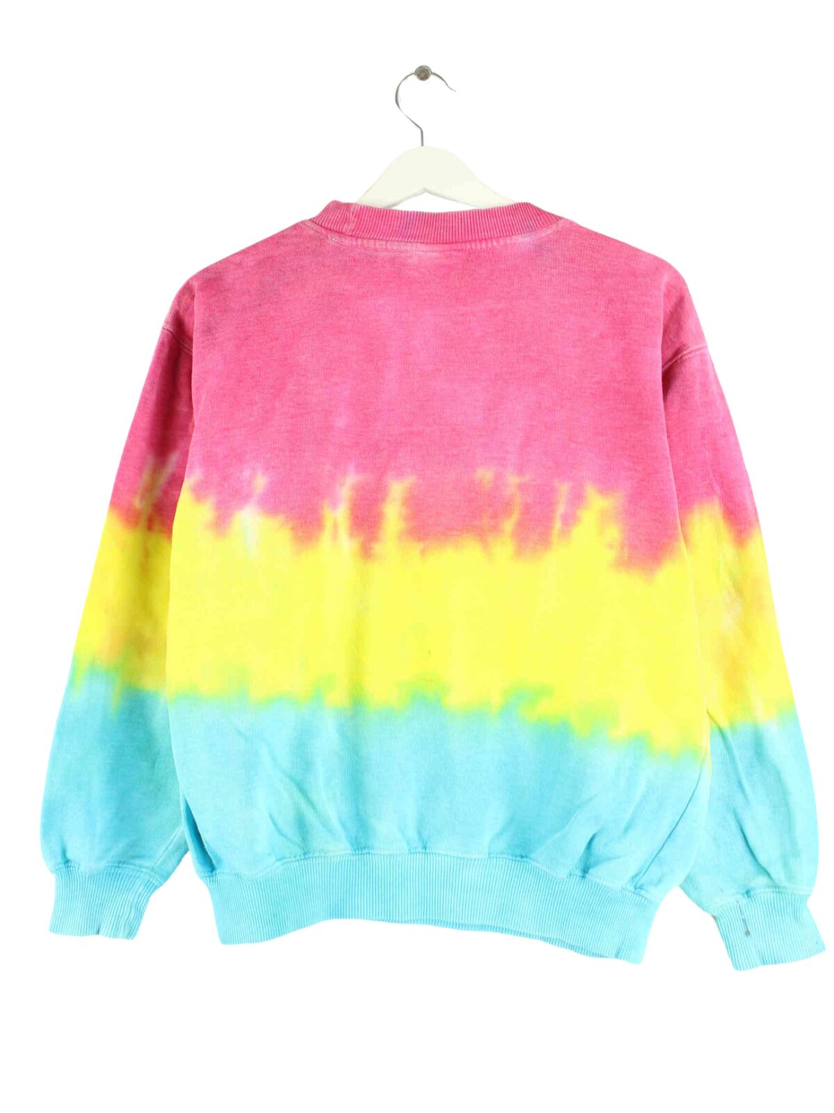 Adidas 90s Vintage Embroidered Tie Dye Sweater Mehrfarbig XS (back image)