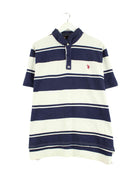 U.S. Polo ASSN. y2k Striped Polo Blau XL (front image)