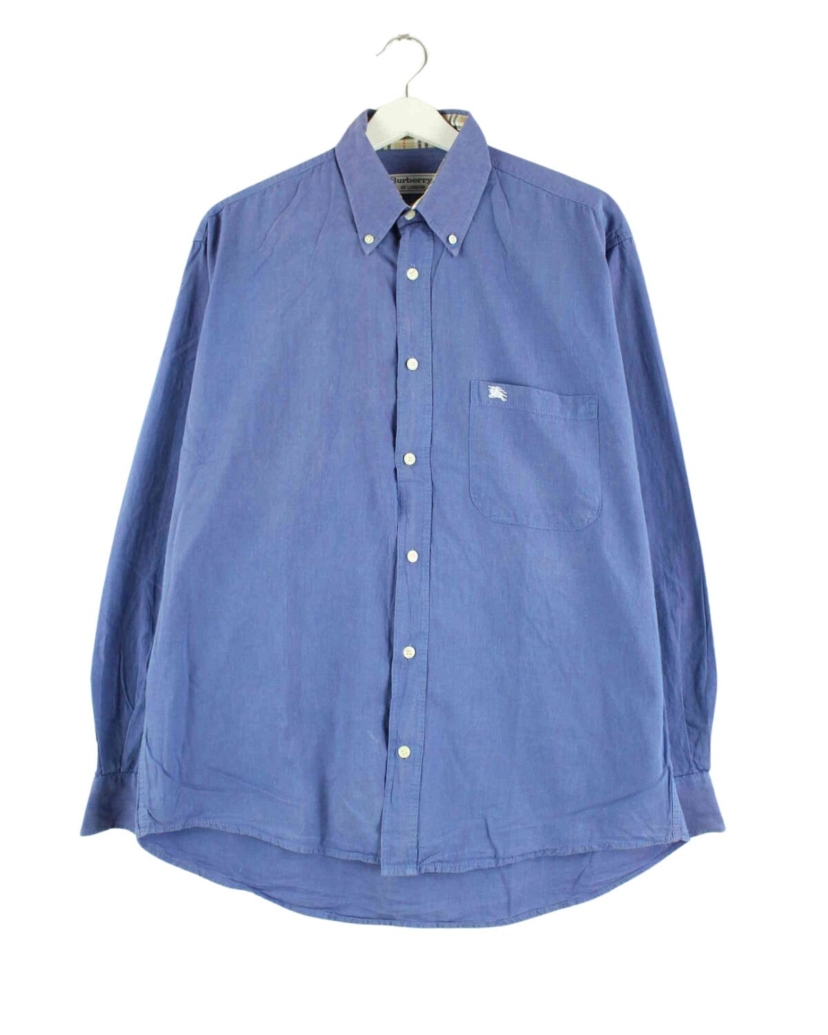 Burberry 90s Vintage Hemd Blau L (front image)