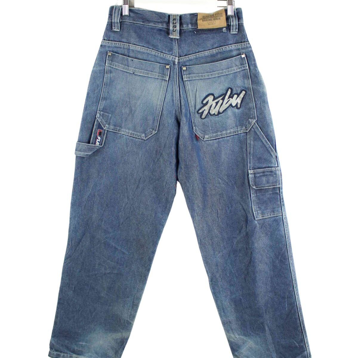 Fubu y2k Classic Fit Embroidered Jeans Blau W30 L32 (front image)