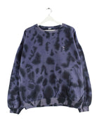 Reebok 90s Vintage Embroidered Tie Dye Sweater Lila L (front image)