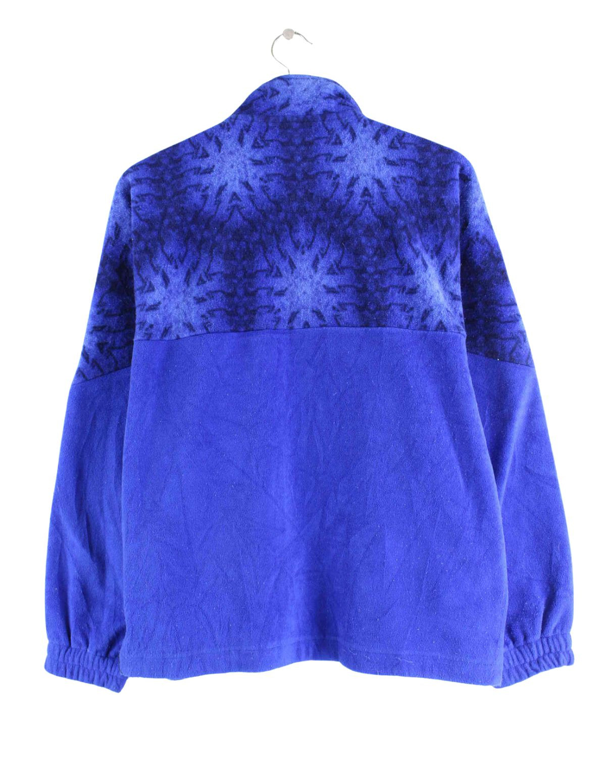 Fila 90s Vintage Half Zip Fleece Sweater Blau M (back image)