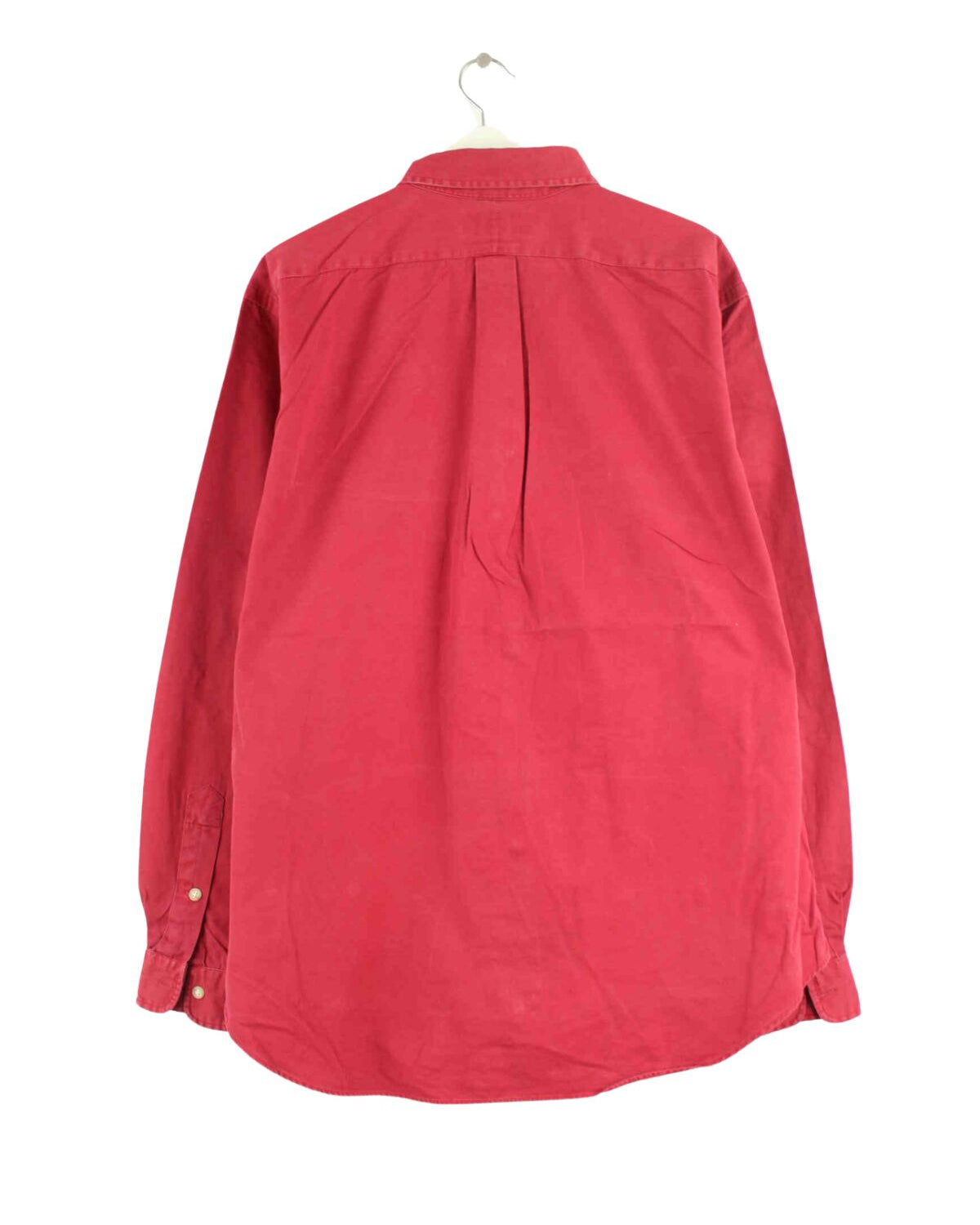 Ralph Lauren 90s Vintage Classic Fit Hemd Rot XL (back image)