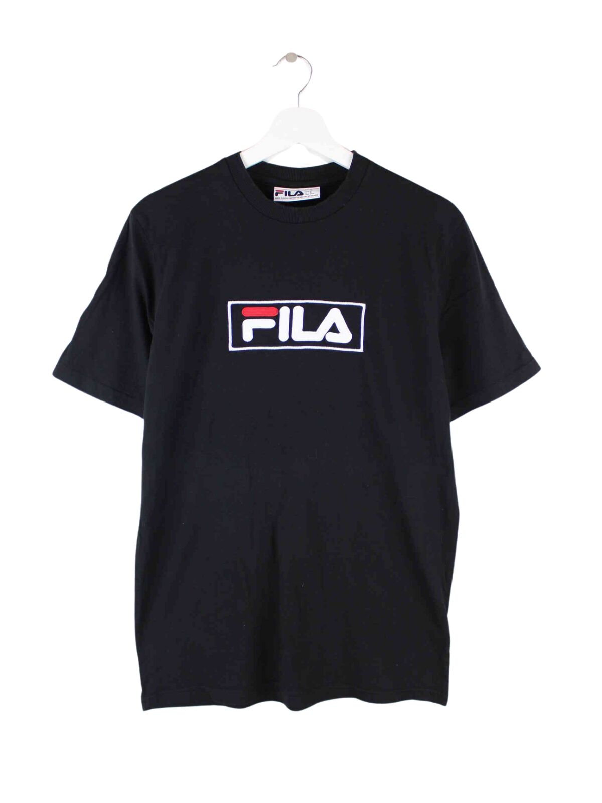 Fila Embroidered Logo T-Shirt Schwarz M (front image)