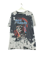 Vintage Iron Maiden Print T-Shirt Grau XL (front image)