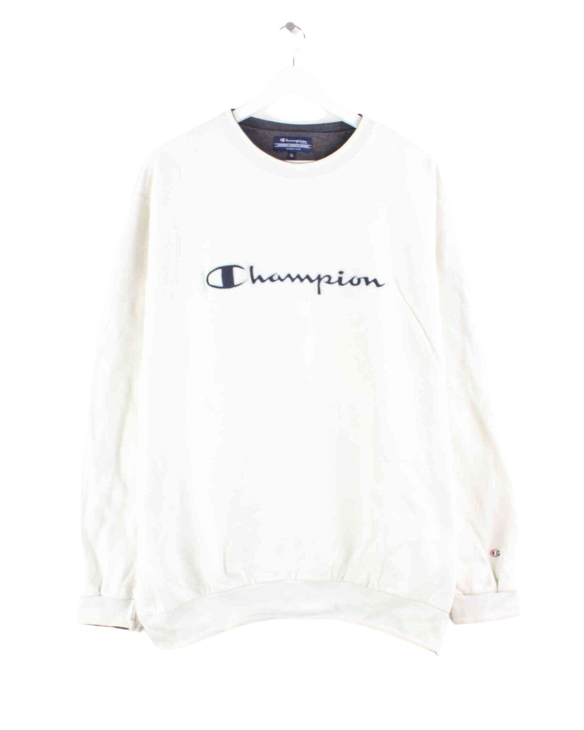 Champion Embroidered Logo Sweater Weiß XL (front image)