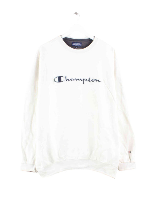 Champion Embroidered Logo Sweater Weiß XL (front image)