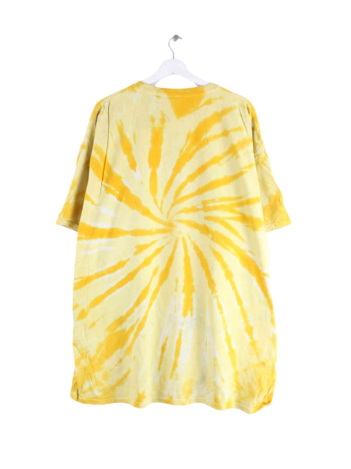 Port & Company y2k Print Tie Dye T-Shirt Gelb 3XL (back image)