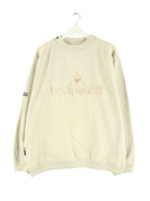 Le Coq Sportif 90s Vintage Embroidered Sweater Beige L (front image)