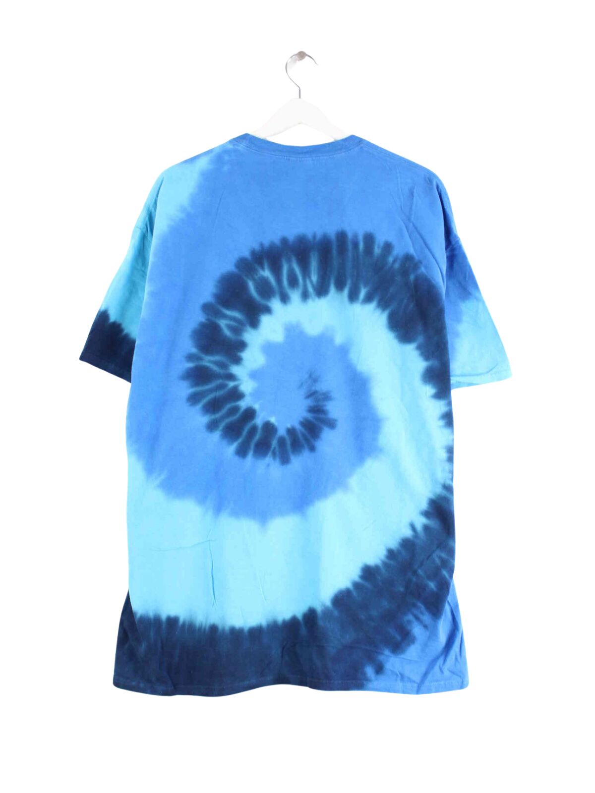 Port & Company y2k Print Tie Dye T-Shirt Blau XL (back image)