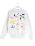 Disney y2k Disney World Print Sweater Weiß S (back image)
