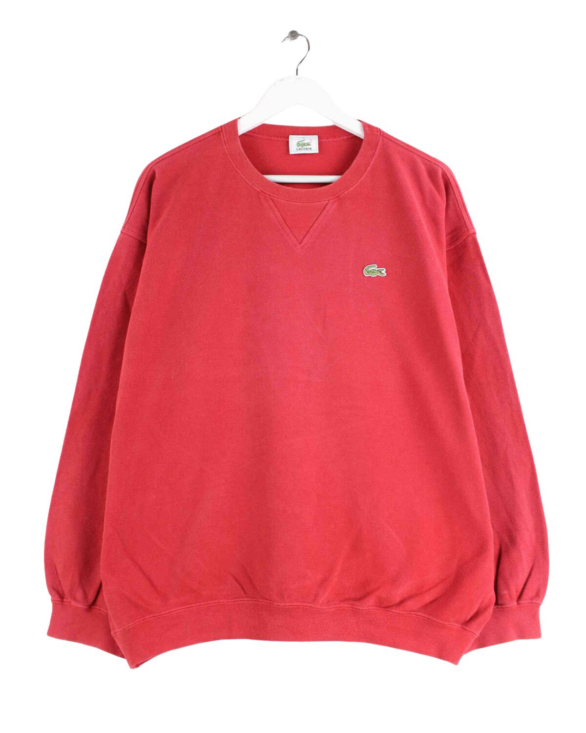 Lacoste 90s Vintage Sweater Rot L (front image)