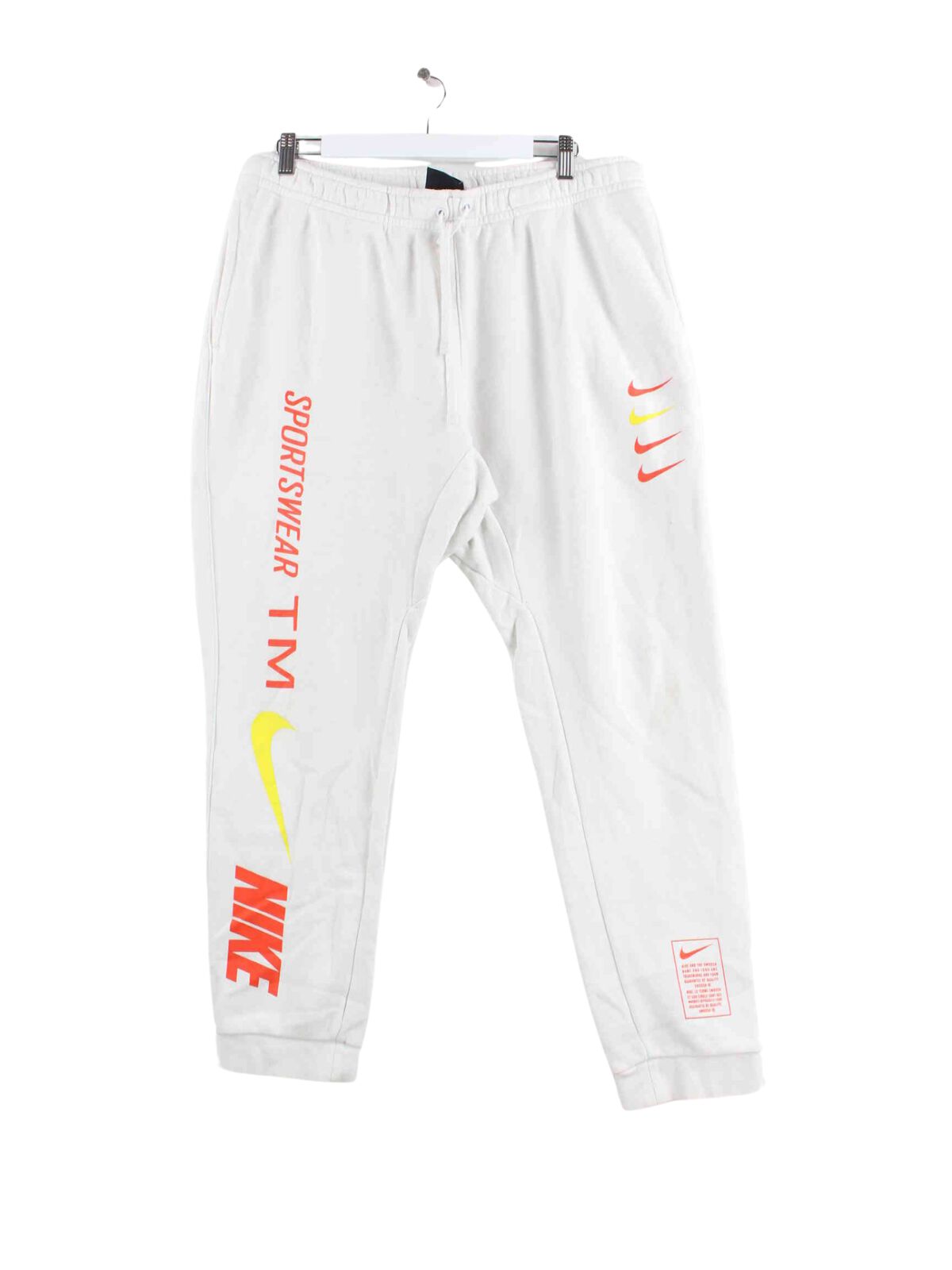 Nike Swoosh jogging pants white XL – Peeces