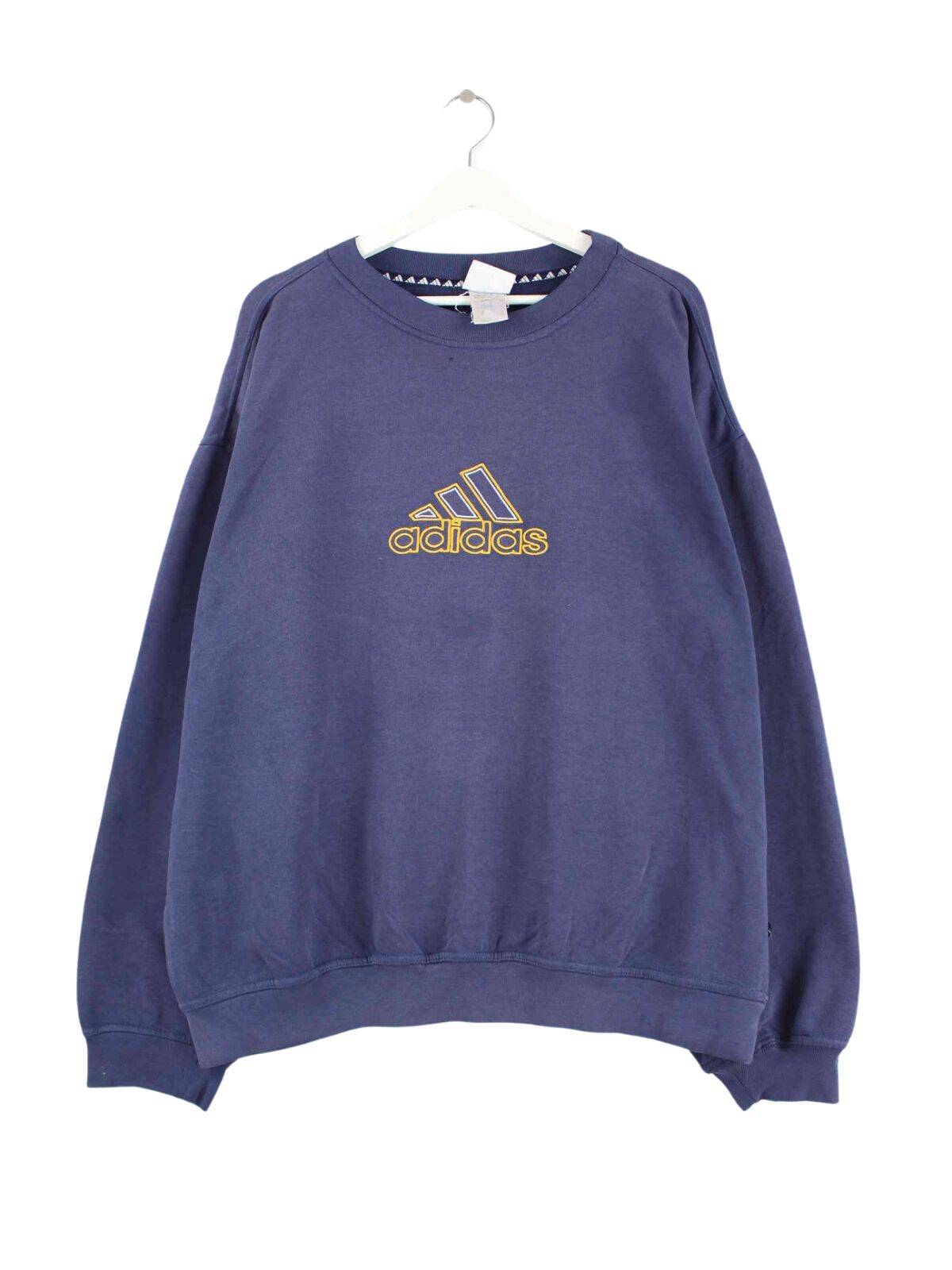 Adidas 90s Vintage Performance Embroidered Sweater Blau XL (front image)