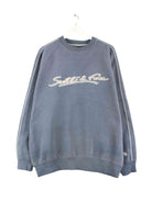 Vintage y2k Thick Embroidered Sweater Blau XL (front image)