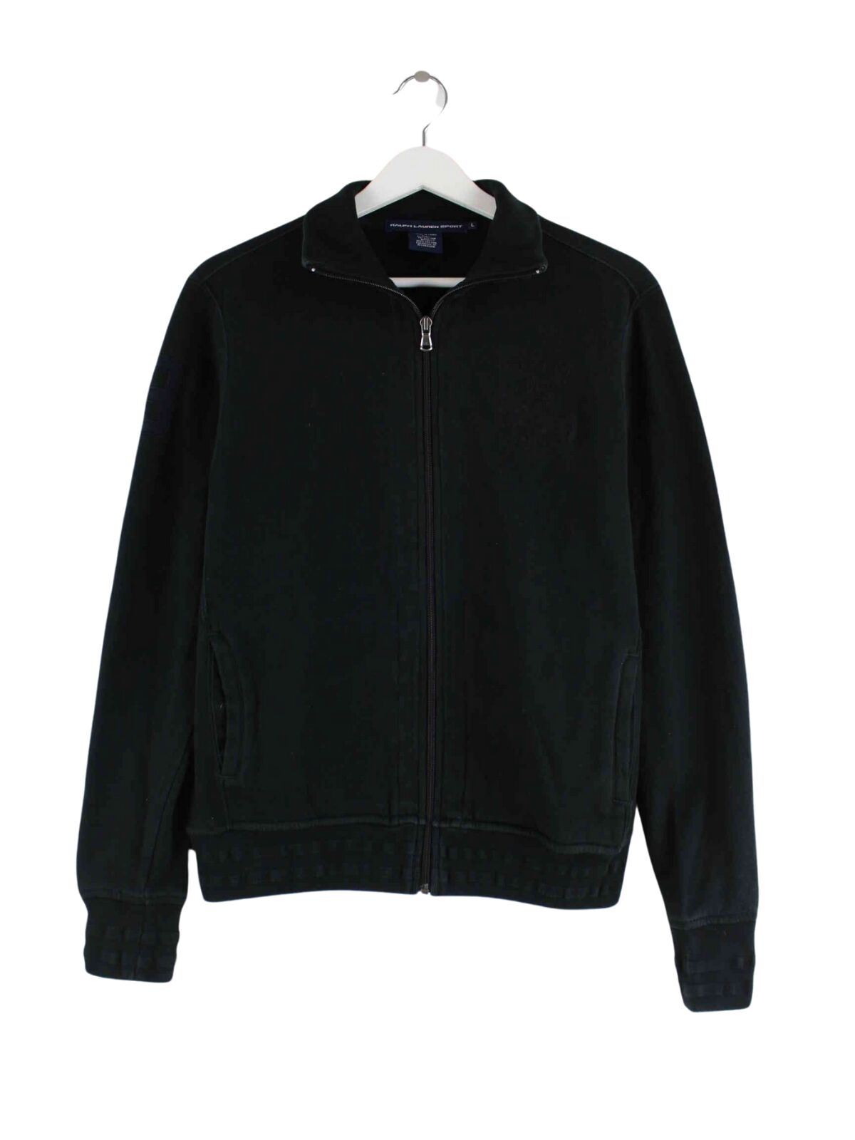 Ralph Lauren Damen 00s Embroidered Sweatjacke Schwarz L (front image)