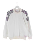Ellesse Damen 90s Vintage Pattern Sweater Weiß S (front image)