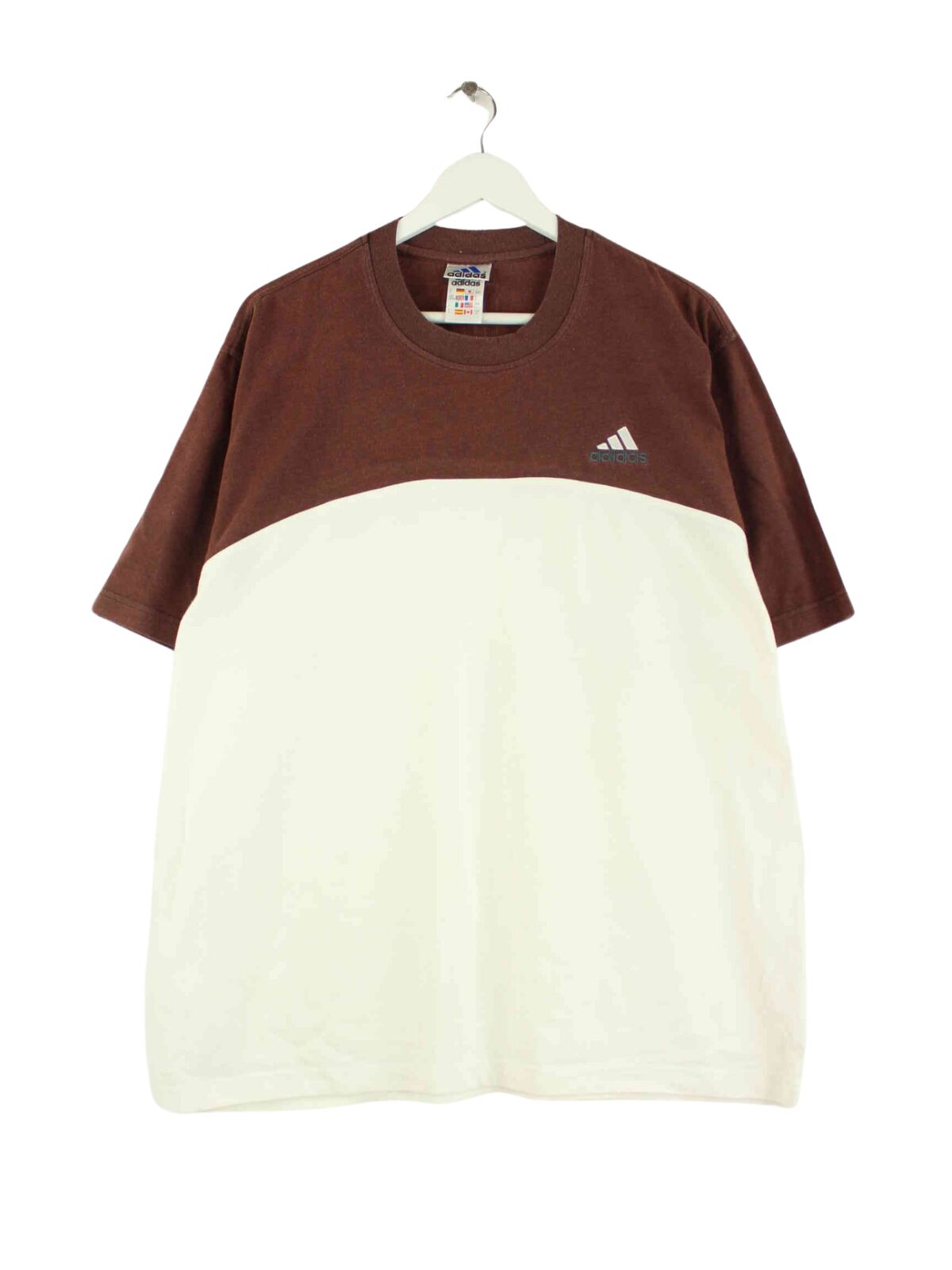 Adidas 90s Vintage Performance T-Shirt Weiß XL (front image)