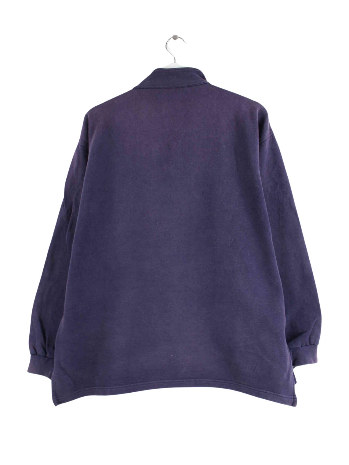 Reebok Embroidered Half Zip Sweater Blau L (back image)