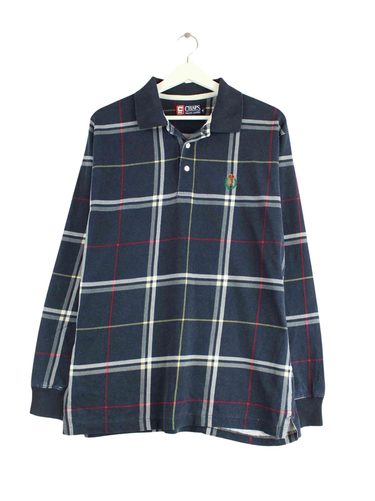 Chaps by Ralph Lauren 90s Vintage Striped Long Sleeve Polo